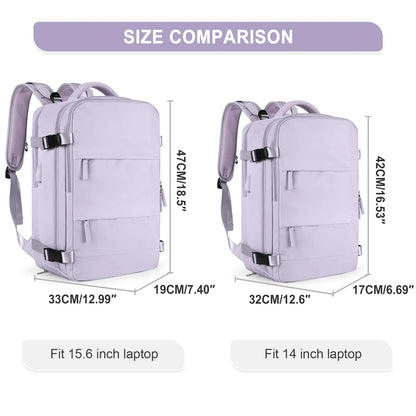 Girl Extendible Travel Backpack Unisex Laptop Bag Women Large Luggage Bags Men's Students Business Trip USB Charge Mochila