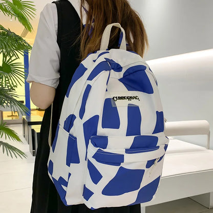 Girl Graffiti Print Travel School Bag Trendy Fashion Female College Backpack Ladies Cute Student Backpacks Women Laptop Book Bag