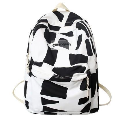 Girl Graffiti Print Travel School Bag Trendy Fashion Female College Backpack Ladies Cute Student Backpacks Women Laptop Book Bag