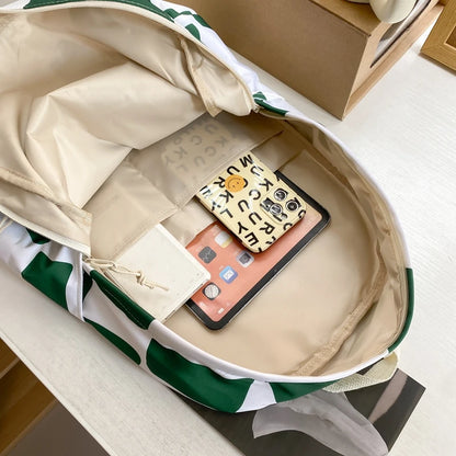 Girl Graffiti Print Travel School Bag Trendy Women Student Backpack Lady Kawaii Book Bags Fashion Female College Backpack Laptop