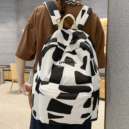 Girl Graffiti Print Travel School Bag Trendy Women Student Backpack Lady Kawaii Book Bags Fashion Female College Backpack Laptop