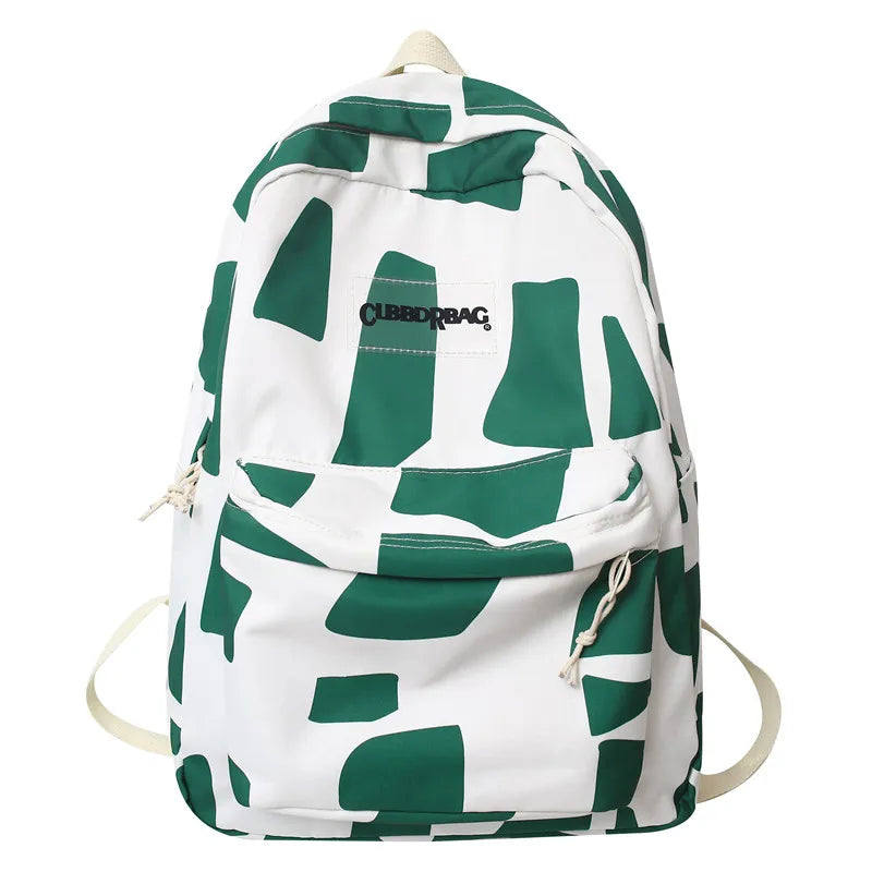 Girl Graffiti Print Travel School Bag Trendy Women Student Backpack Lady Kawaii Book Bags Fashion Female College Backpack Laptop
