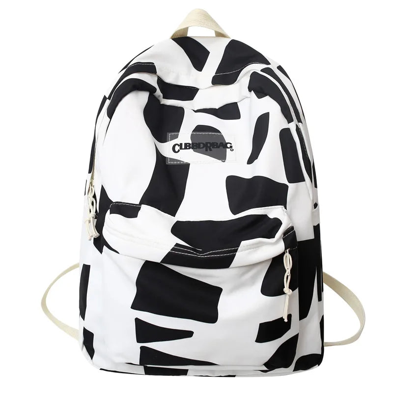 Girl Graffiti Print Travel School Bag Trendy Women Student Backpack Lady Kawaii Book Bags Fashion Female College Backpack Laptop