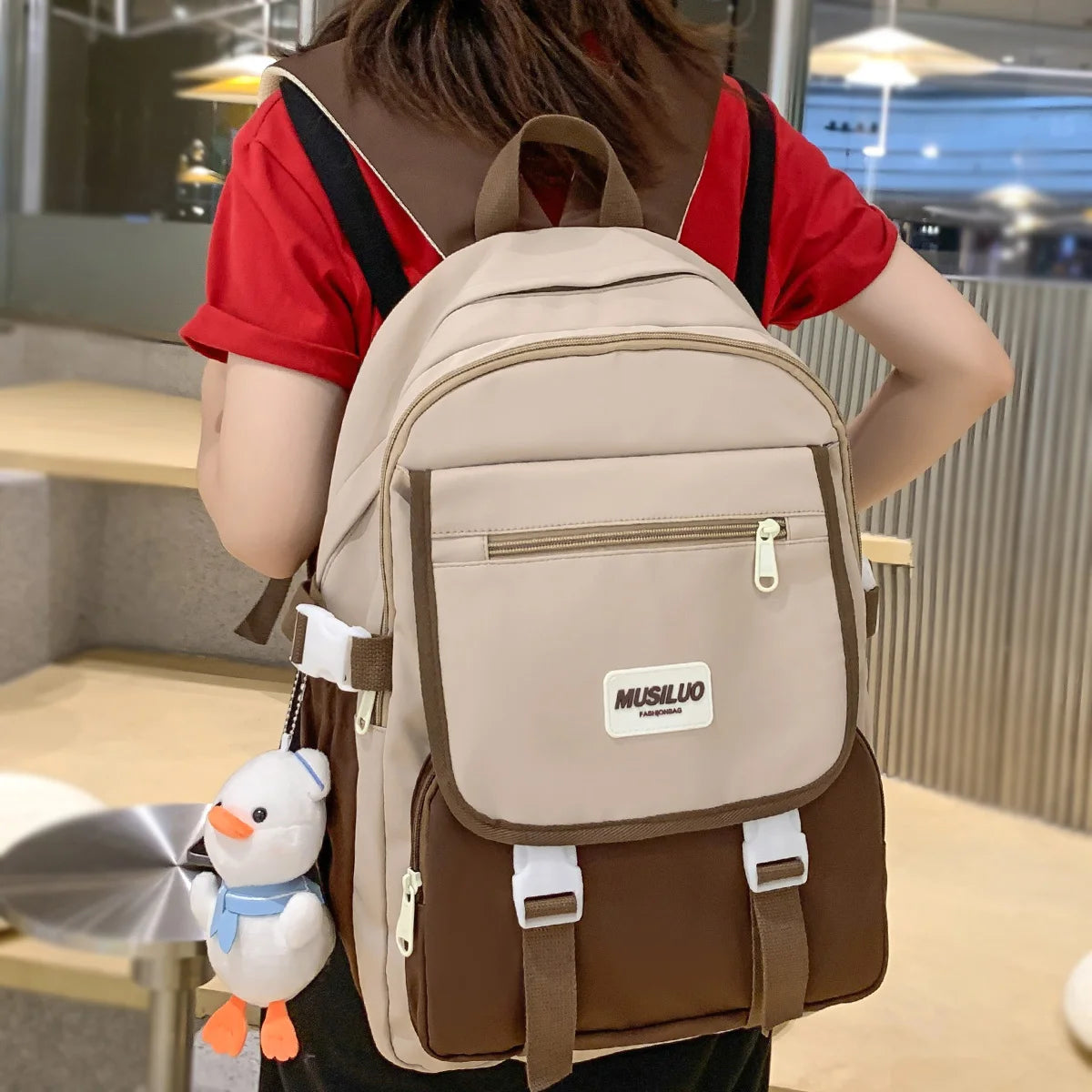 Girl Harajuku Kawaii Trendy Book Bag Women Travel School Bag Female Cute Nylon Laptop College Backpack Lady Student Teen Fashion