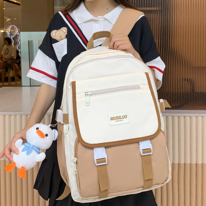 Girl Harajuku Kawaii Trendy Book Bag Women Travel School Bag Female Cute Nylon Laptop College Backpack Lady Student Teen Fashion