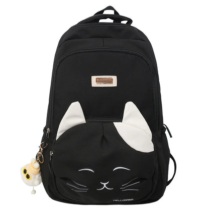 Girl High Capacity Nylon School Bag Lady Waterproof Cute Cartoon Pattern Laptop Fashion Female Travel Bag College Backpack Women