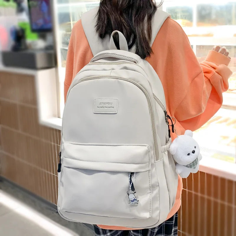 Girl High Capacity Travel Book Trendy Bag Lady Waterproof Kawaii College Backpack Women School Fashion Laptop Student Female Bag