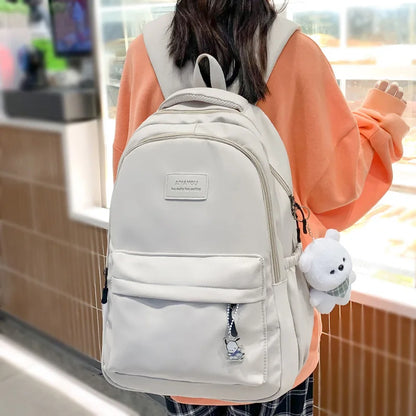 Girl High Capacity Travel Book Trendy Bag Lady Waterproof Kawaii College Backpack Women School Fashion Laptop Student Female Bag