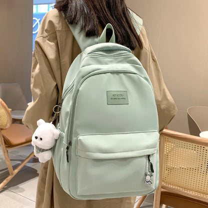 Girl High Capacity Travel Book Trendy Bag Lady Waterproof Kawaii College Backpack Women School Fashion Laptop Student Female Bag