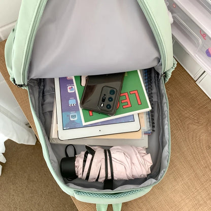 Girl High Capacity Travel Book Trendy Bag Lady Waterproof Kawaii College Backpack Women School Fashion Laptop Student Female Bag
