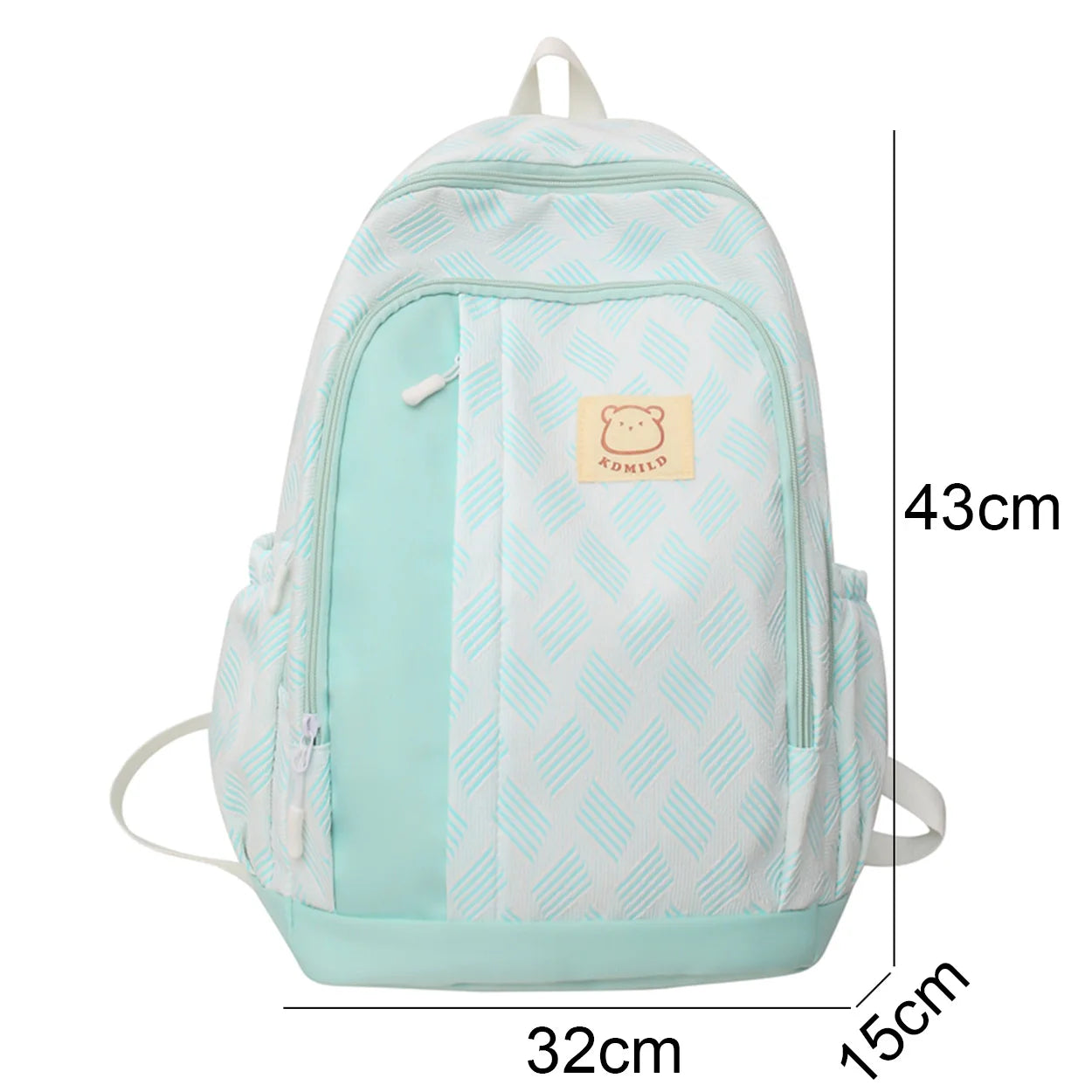 Girl Kawaii Purple Nylon School Bag Waterproof Fashion Lady Cute Laptop Female Travel BookBag Trendy Women College Backpack Teen