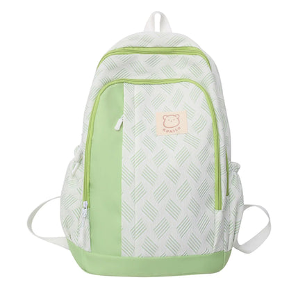 Girl Kawaii Purple Nylon School Bag Waterproof Fashion Lady Cute Laptop Female Travel BookBag Trendy Women College Backpack Teen