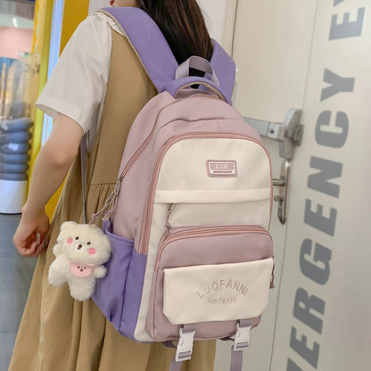Girl Kawaii Travel Harajuku Book Backpack Ladies Student Bag Trendy Female Laptop College Backpack Fashion Women Cute School Bag