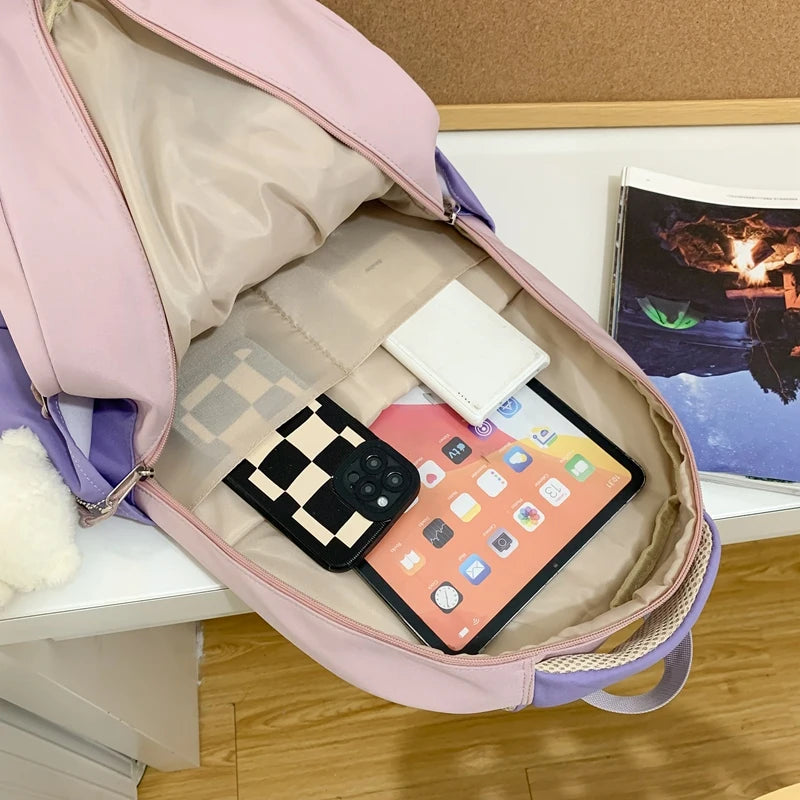 Girl Kawaii Travel Harajuku Book Backpack Ladies Student Bag Trendy Female Laptop College Backpack Fashion Women Cute School Bag