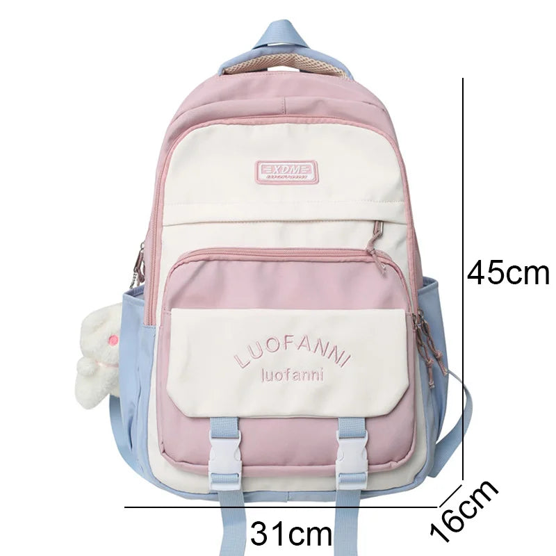 Girl Kawaii Travel Harajuku Book Backpack Ladies Student Bag Trendy Female Laptop College Backpack Fashion Women Cute School Bag
