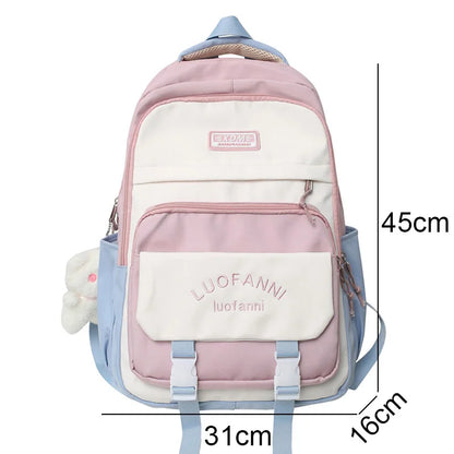 Girl Kawaii Travel Harajuku Book Backpack Ladies Student Bag Trendy Female Laptop College Backpack Fashion Women Cute School Bag