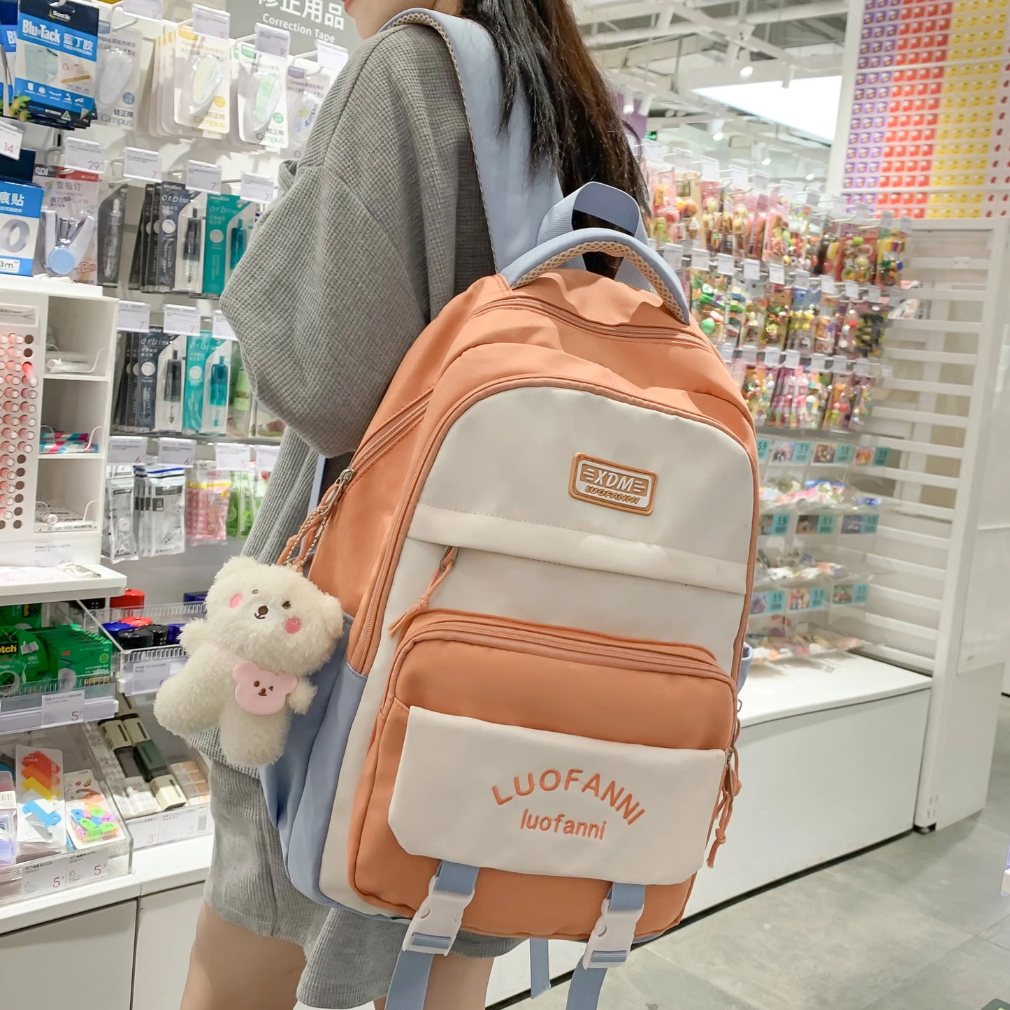 Girl Kawaii Travel Harajuku Book Backpack Ladies Student Bag Trendy Female Laptop College Backpack Fashion Women Cute School Bag