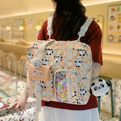 Girl Kawaii Travel Small Waterproof School Bag Female Cartoon College Backpack Women Laptop Book Bags Lady Cute Backpack Fashion