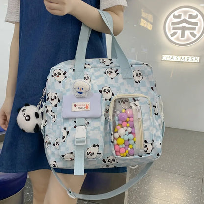 Girl Kawaii Travel Small Waterproof School Bag Female Cartoon College Backpack Women Laptop Book Bags Lady Cute Backpack Fashion