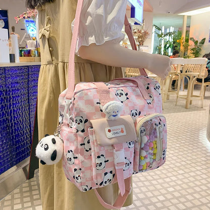 Girl Kawaii Travel Small Waterproof School Bag Female Cartoon College Backpack Women Laptop Book Bags Lady Cute Backpack Fashion