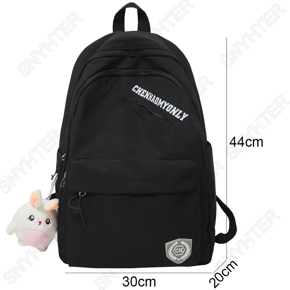 Girl Kawaii Yellow Waterproof College Backpack Lady Book Bag Fashion Female Cute Travel Backpack Trendy Women Laptop Student Bag