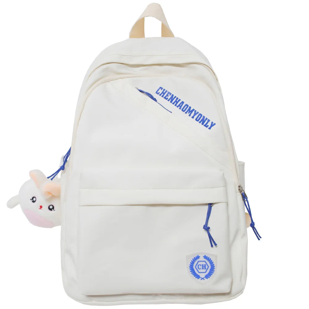 Girl Kawaii Yellow Waterproof College Backpack Lady Book Bag Fashion Female Cute Travel Backpack Trendy Women Laptop Student Bag