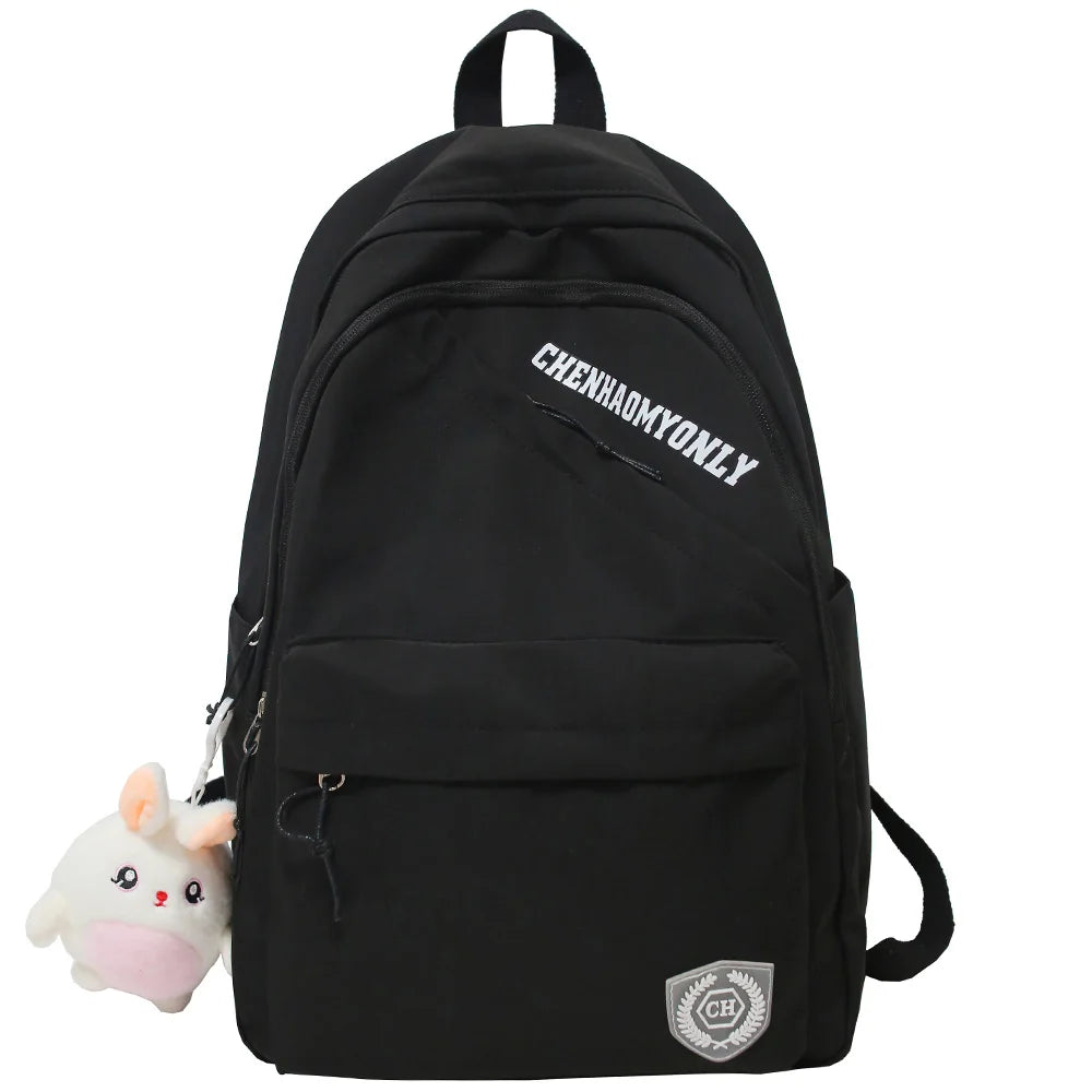 Girl Kawaii Yellow Waterproof College Backpack Lady Book Bag Fashion Female Cute Travel Backpack Trendy Women Laptop Student Bag