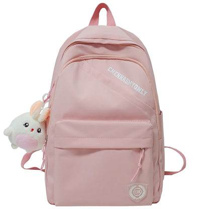 Girl Kawaii Yellow Waterproof College Backpack Lady Book Bag Fashion Female Cute Travel Backpack Trendy Women Laptop Student Bag