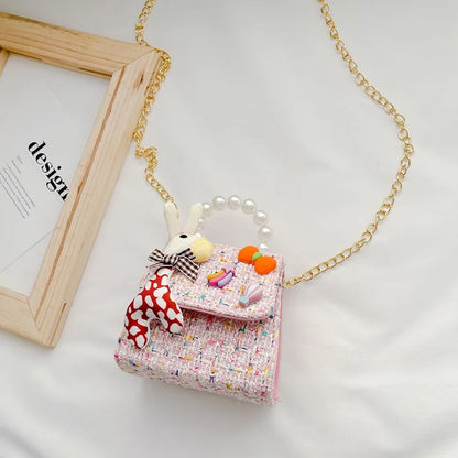Girl Messenger Backpack Kids Flower Princess Bow Bag Cute Shoulder Packet Baby Coin Purse Handbag Children's Day Gift