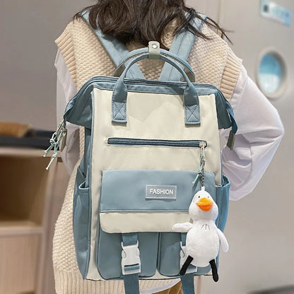 Girl New Cute Waterproof Travel Female Rucksack  Nylon Mommy Bag Ladies Kawaii Backpack Fashion Women Laptop Trendy College Bags