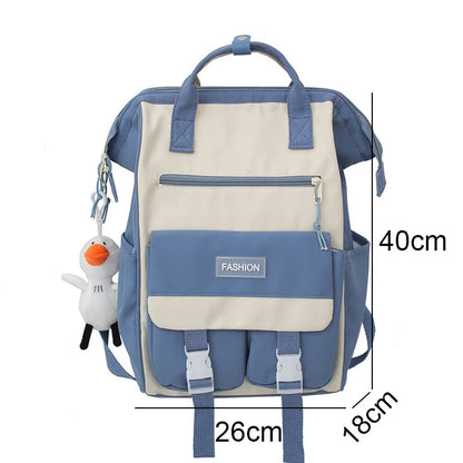 Girl New Cute Waterproof Travel Female Rucksack  Nylon Mommy Bag Ladies Kawaii Backpack Fashion Women Laptop Trendy College Bags