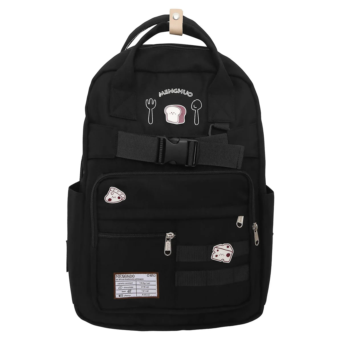 Girl Nylon School Bag Lady Badge Student Kawaii Waterproof Laptop Cool Fashion Female Travel Book Bag Women College Backpack New