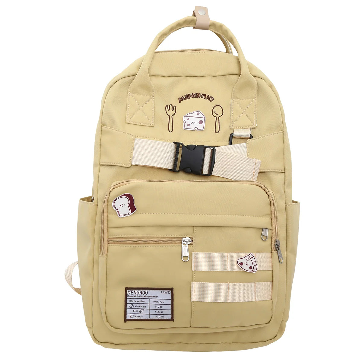 Girl Nylon School Bag Lady Badge Student Kawaii Waterproof Laptop Cool Fashion Female Travel Book Bag Women College Backpack New