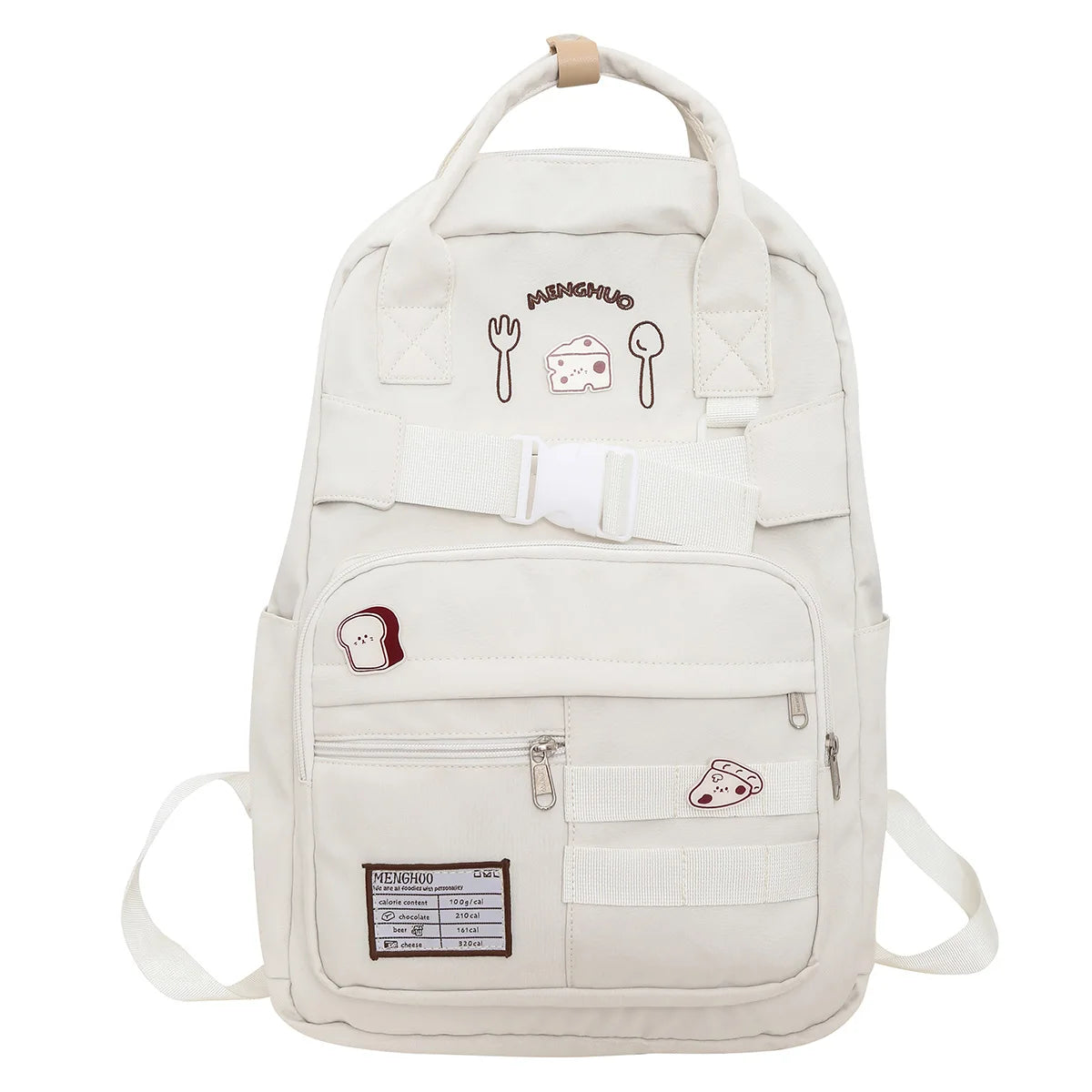 Girl Nylon School Bag Lady Badge Student Kawaii Waterproof Laptop Cool Fashion Female Travel Book Bag Women College Backpack New
