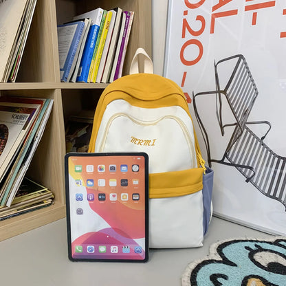 Girl Nylon Waterproof Women School Bag Student Cute Fashion Laptop College Backpacks Kawaii Female Travel Book Bag Ladies Trendy