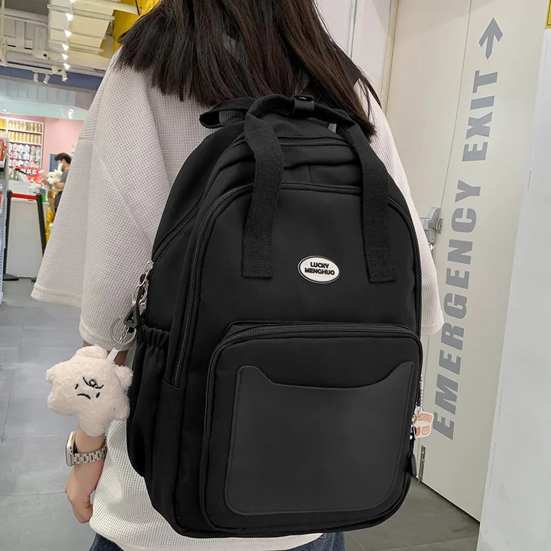 Girl Pink Laptop Backpack Trendy Waterproof Female Travel Book Bag Ladies Cute College Backpack Fashion Women Leisure School Bag