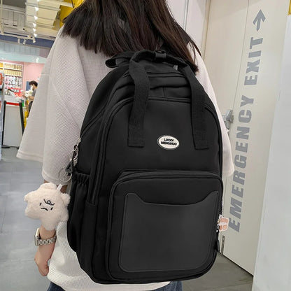 Girl Pink Laptop Backpack Trendy Waterproof Female Travel Book Bag Ladies Cute College Backpack Fashion Women Leisure School Bag
