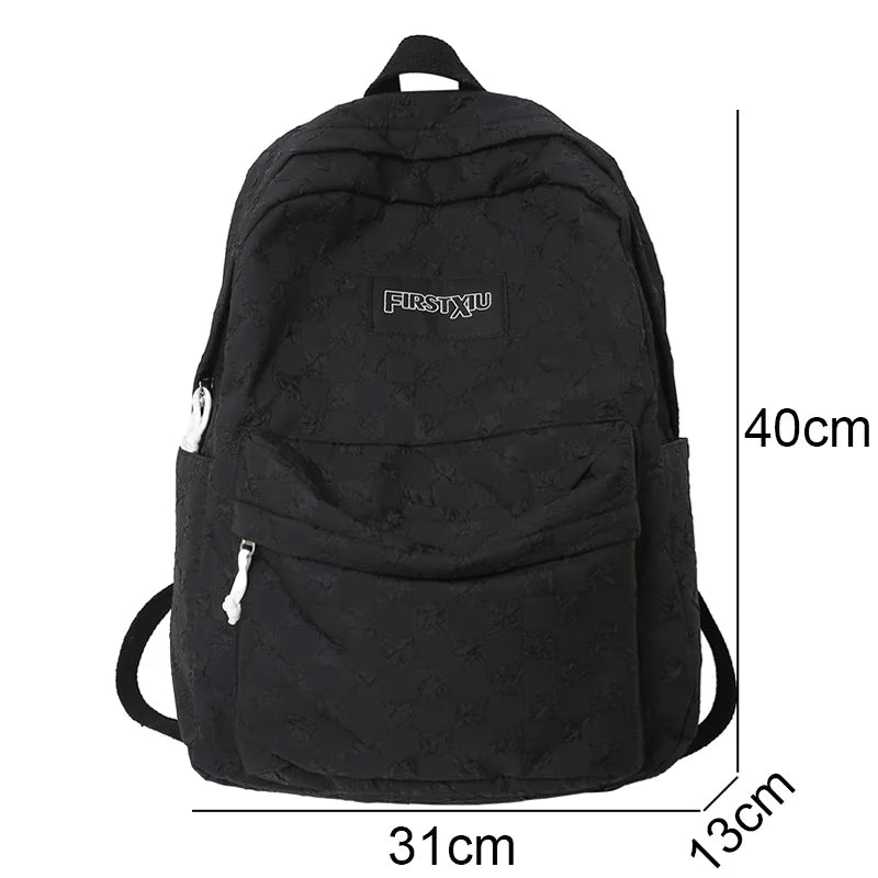Girl Plaid School Bag Trendy Female Laptop College Backpack Ladies Lattice Book Bags Fashion Women Cute Harajuku Backpack Kawaii
