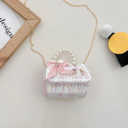 Girl Princess Messenger Bag Cute Kids Flower Purses and Handbags Child Baby Coin Pouch Box Toddler Crossbody Bags Gift