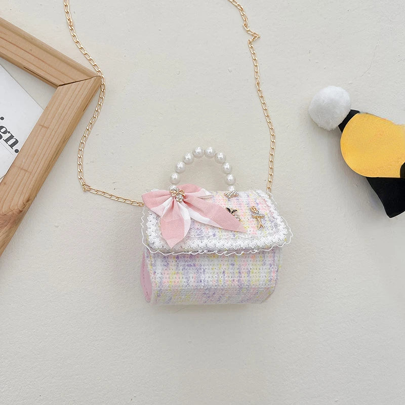 Girl Princess Messenger Bag Cute Kids Flower Purses and Handbags Child Baby Coin Pouch Box Toddler Crossbody Bags Gift