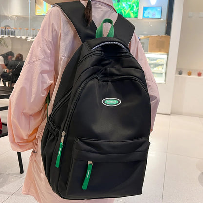 Girl Purple Nylon Student Backpack Women Laptop Lady Kawaii Book School Bag Fashion Cool Female Travel College Backpack Cute New