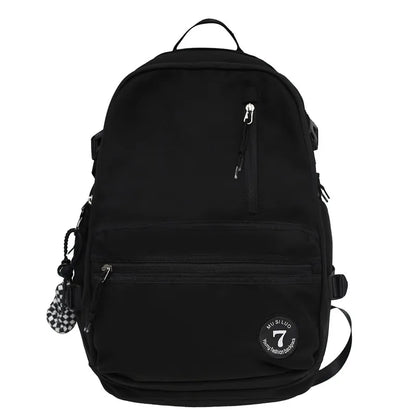 Girl Red High Capacity Boy School Bag Male Women Travel Book Bag Female College Backpack Men Lady Laptop Packet Fashion Teenager