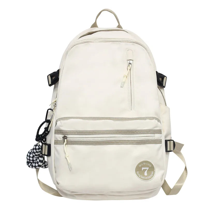 Girl Red High Capacity Boy School Bag Male Women Travel Book Bag Female College Backpack Men Lady Laptop Packet Fashion Teenager