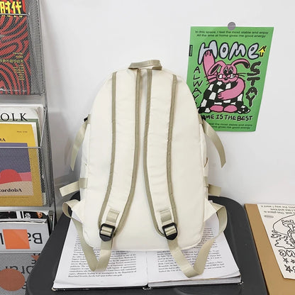 Girl Red High Capacity Boy School Bag Male Women Travel Book Bag Female College Backpack Men Lady Laptop Packet Fashion Teenager
