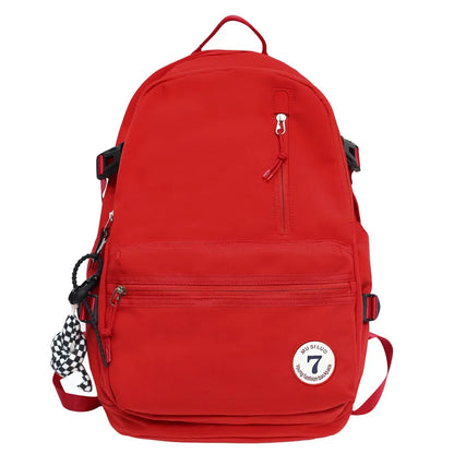 Girl Red High Capacity Boy School Bag Male Women Travel Book Bag Female College Backpack Men Lady Laptop Packet Fashion Teenager