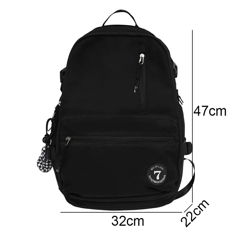 Girl Red High Capacity Boy School Bag Male Women Travel Book Bag Female College Backpack Men Lady Laptop Packet Fashion Teenager