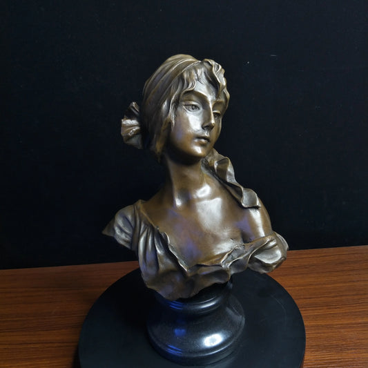 Girl Statue Figurines Busts Bronze Sculptures Statues Young Lady Titled 'Cendrillon' TPY-509