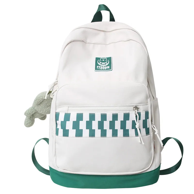 Girl Travel Plaid Harajuku Book Backpack Ladies Kawaii Bag Cool Female Lattice College Backpack Fashion Women Laptop School Bags