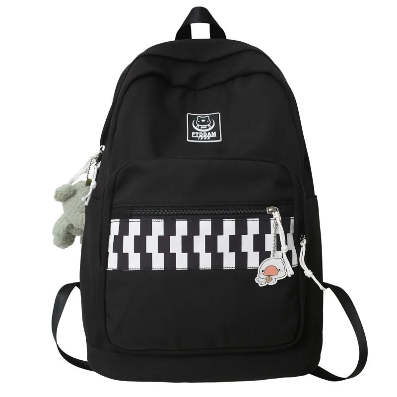 Girl Travel Plaid Harajuku Book Backpack Ladies Kawaii Bag Cool Female Lattice College Backpack Fashion Women Laptop School Bags