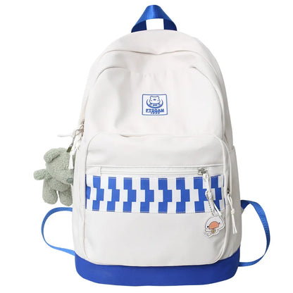 Girl Travel Plaid Harajuku Book Backpack Ladies Kawaii Bag Cool Female Lattice College Backpack Fashion Women Laptop School Bags